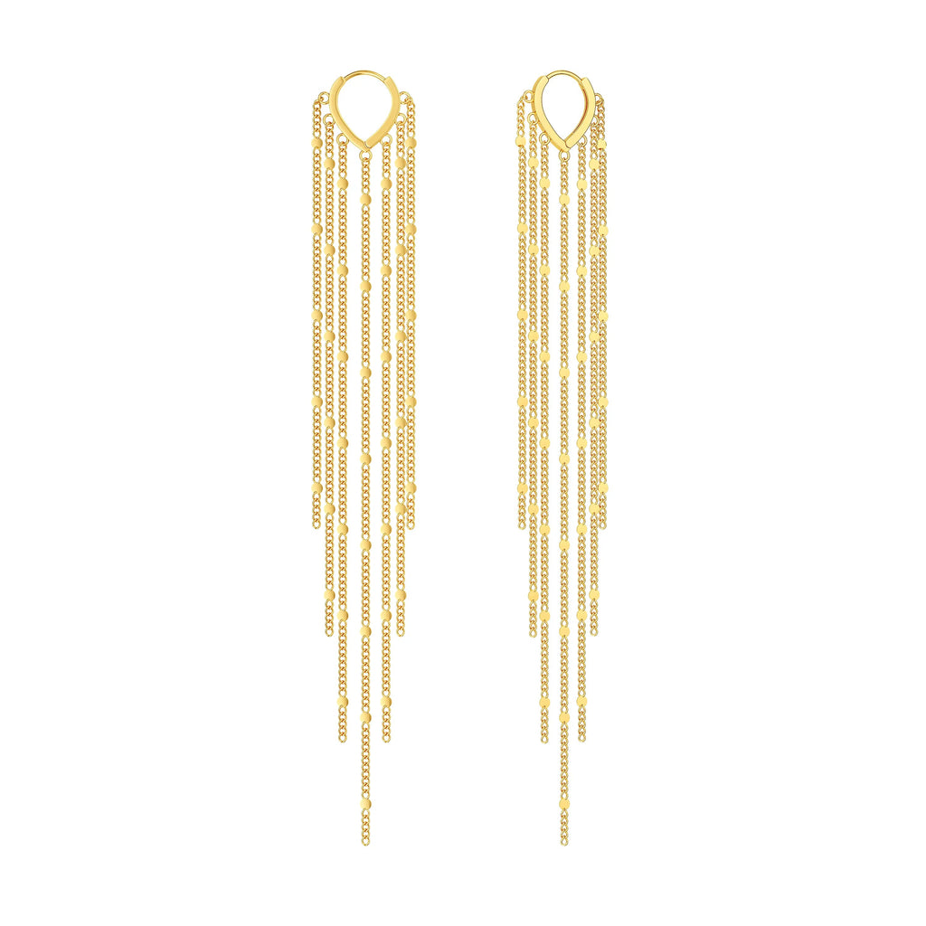 Cascata tassel earrings in Gold