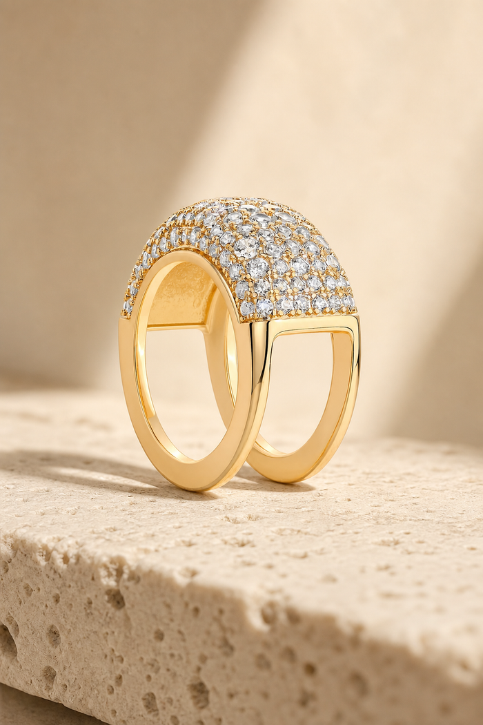 Cupola Pavé Ring Cover — Fits Oura Ring 4 & 5