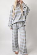 Minori stripe set in grey