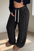 Agerola fleece pant in black