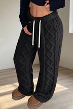 Agerola fleece pant in black