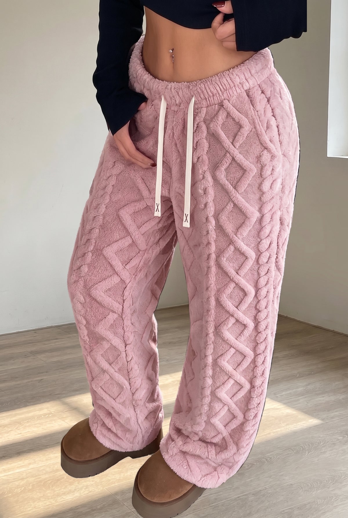 Agerola fleece pant in powder