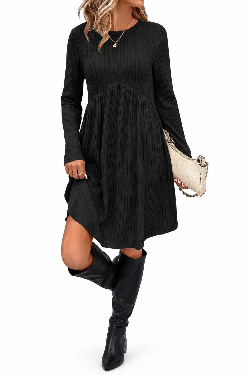 Sperlonga sweater dress in Black