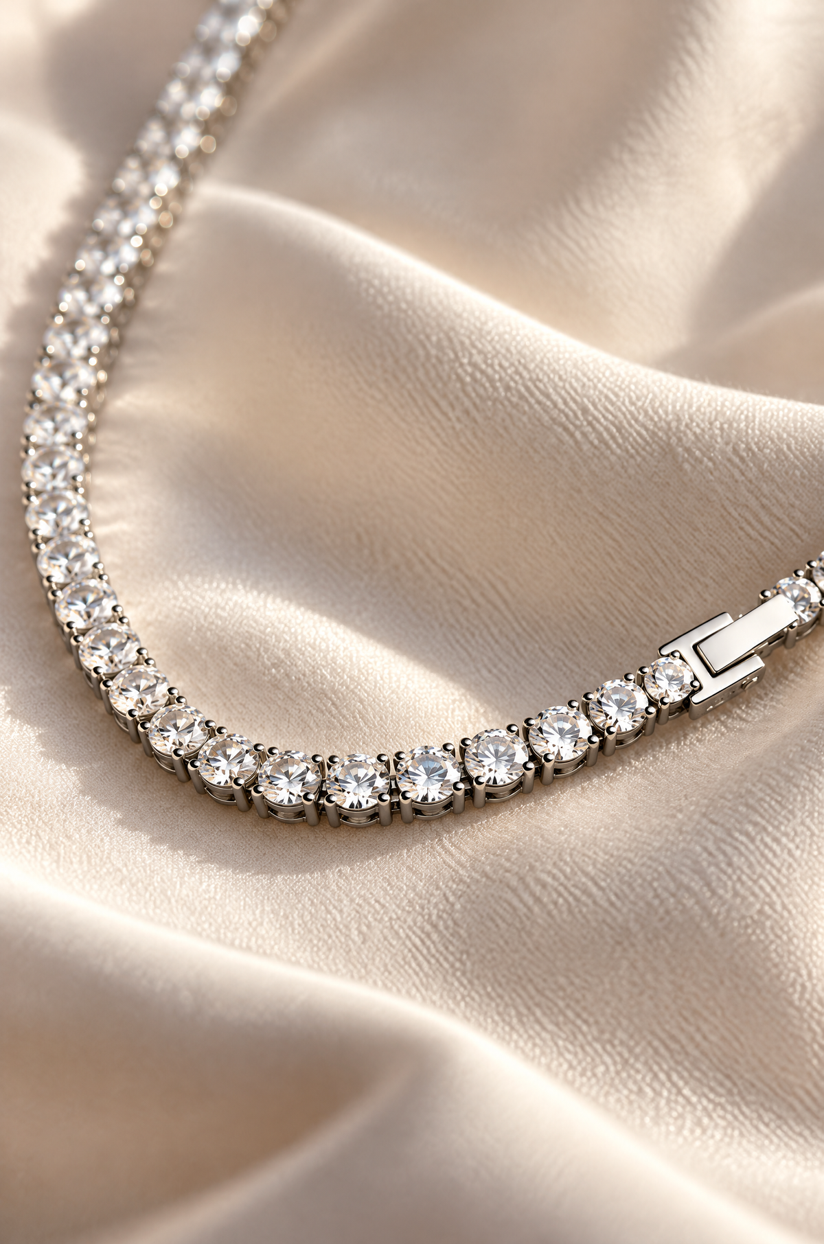 Portofino tennis necklace, crystal detail