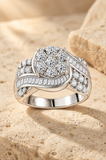 Lipari cluster ring, on travertine