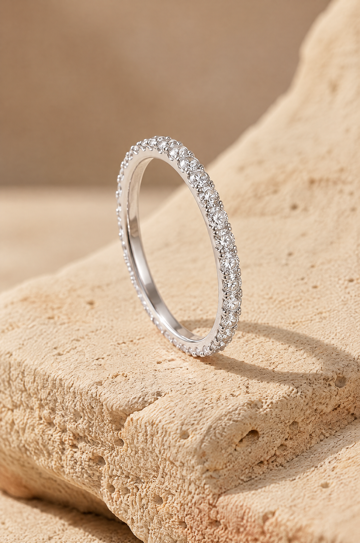 Vernazza eternity band in Silver