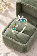Ventotene hummingbird ring, in a velvet box