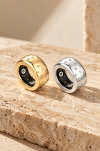 Stromboli ring cover in gold and silver