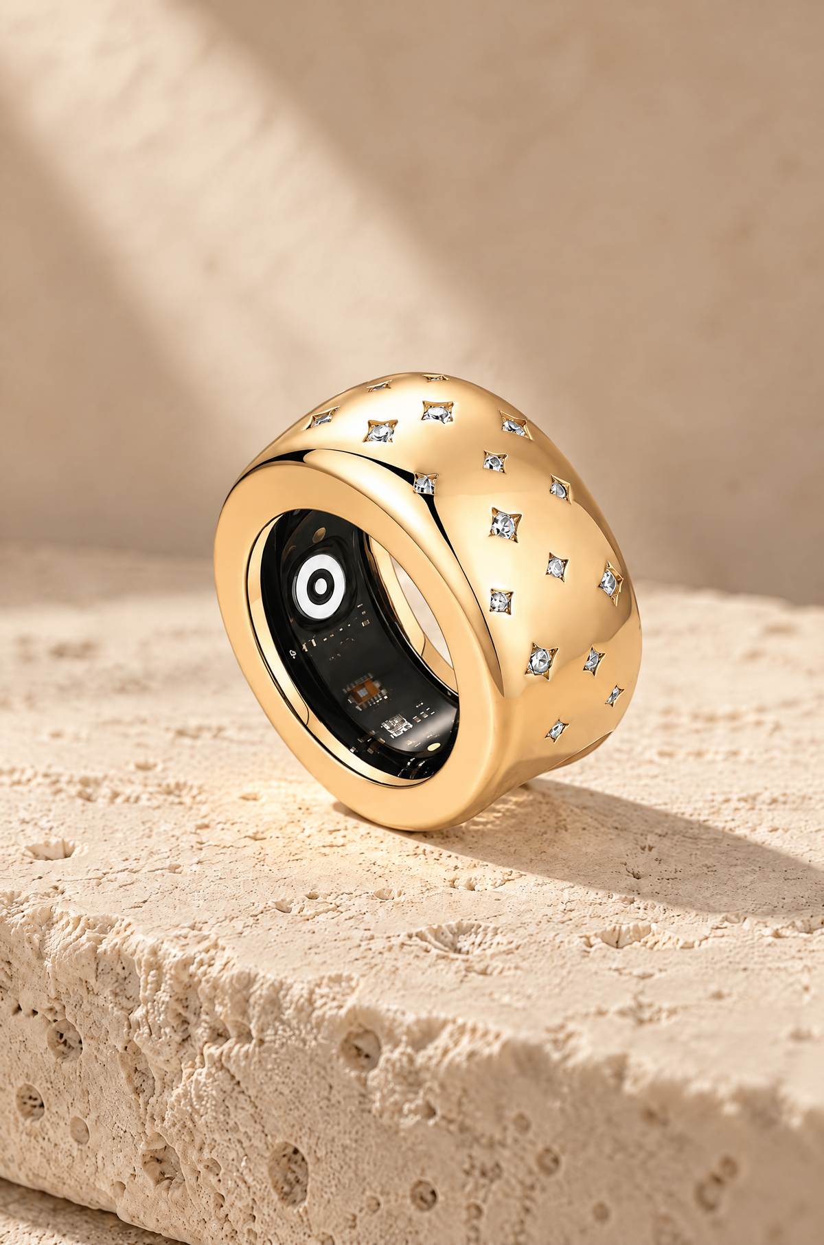 Stromboli cover fitted over a smart ring