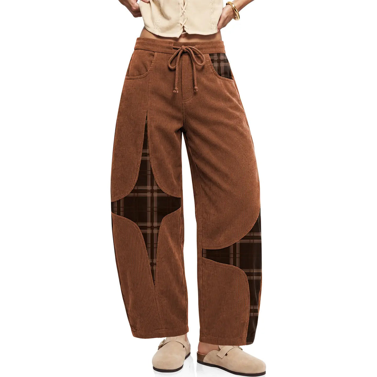 Vietri barrel pant in Caramel