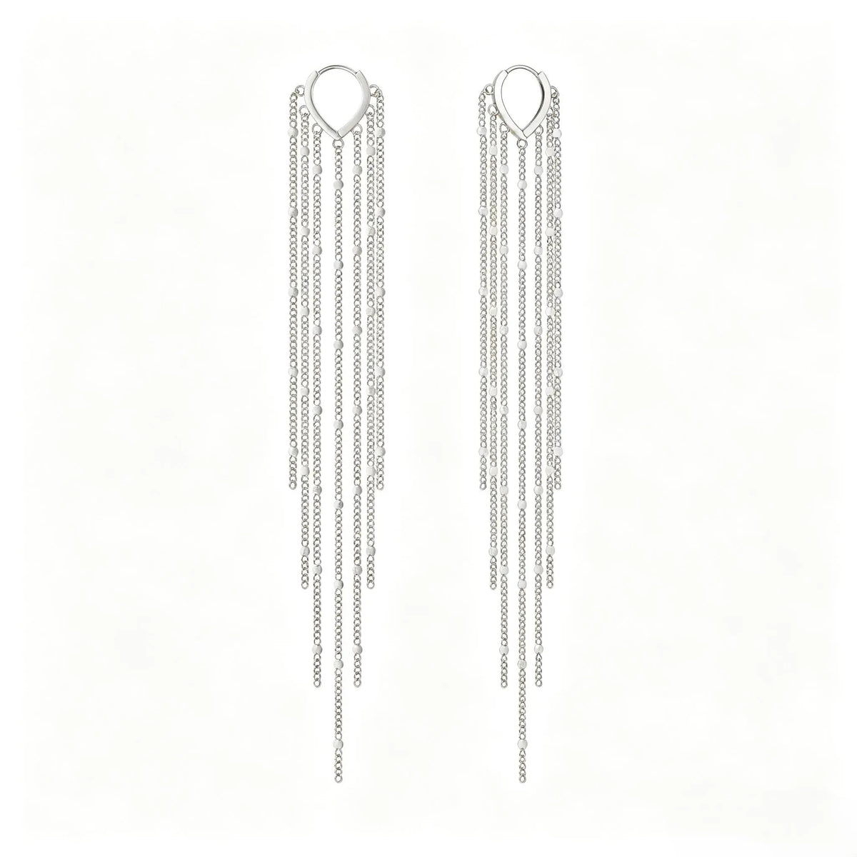 Cascata tassel earrings in Silver-25