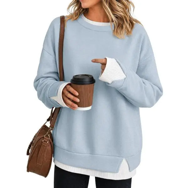 Bruma layered sweatshirt in Blue
