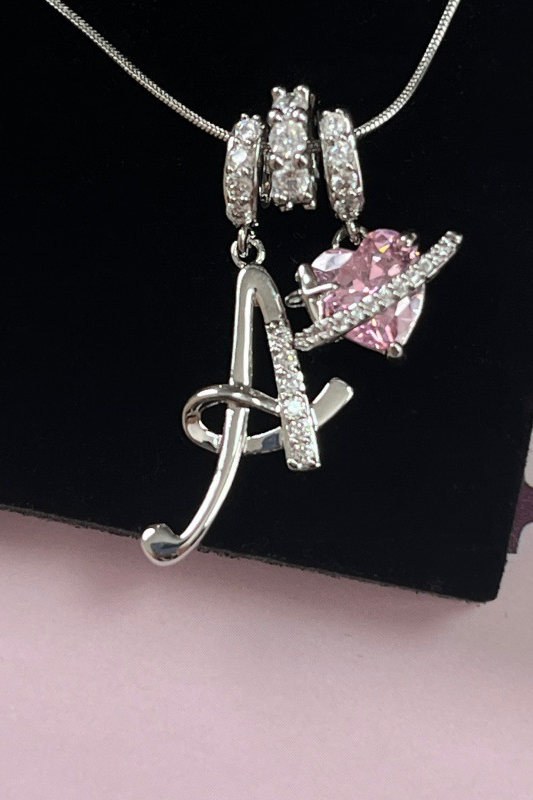 Cifra initial necklace letter A
