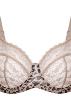 Cuore heart lace bra in light beige