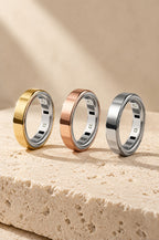 Faraglioni ring covers in gold, rose gold and silver