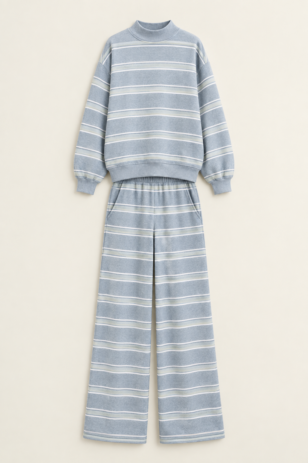 Minori stripe set, on white