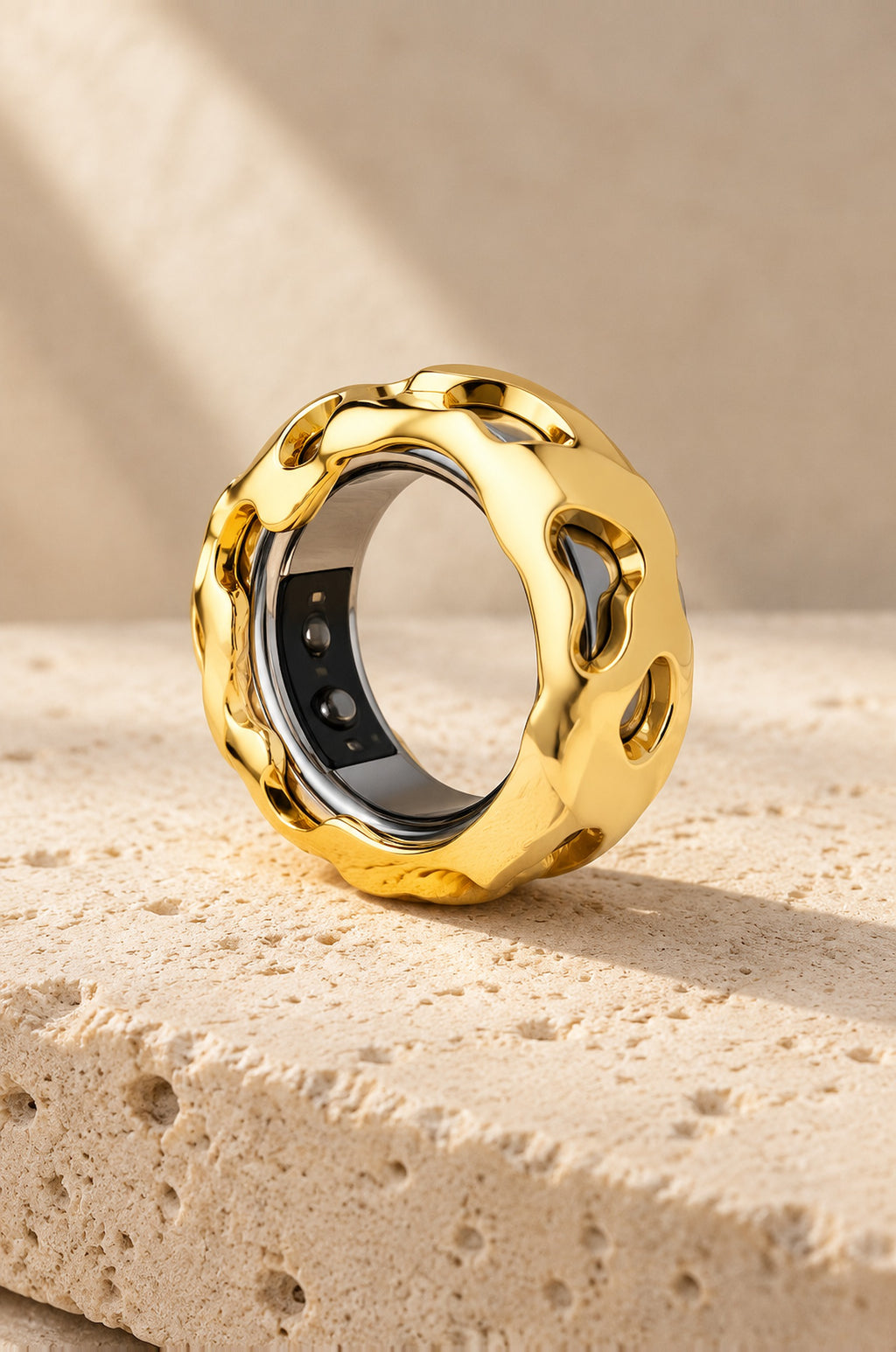 Filicudi cover fitted over a smart ring