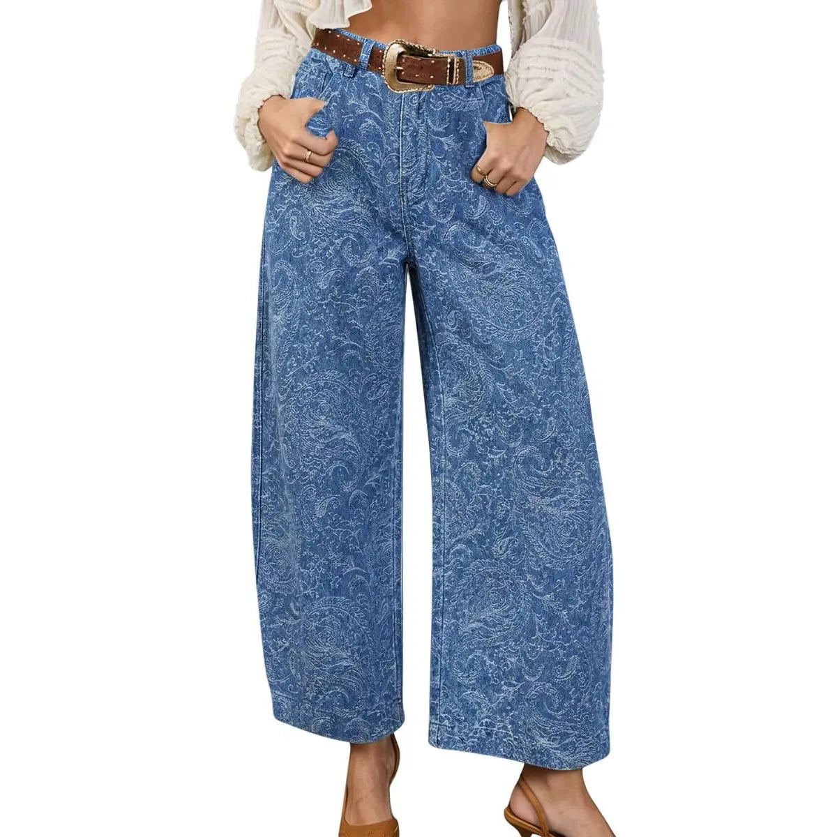 Maiori barrel jean in Blue