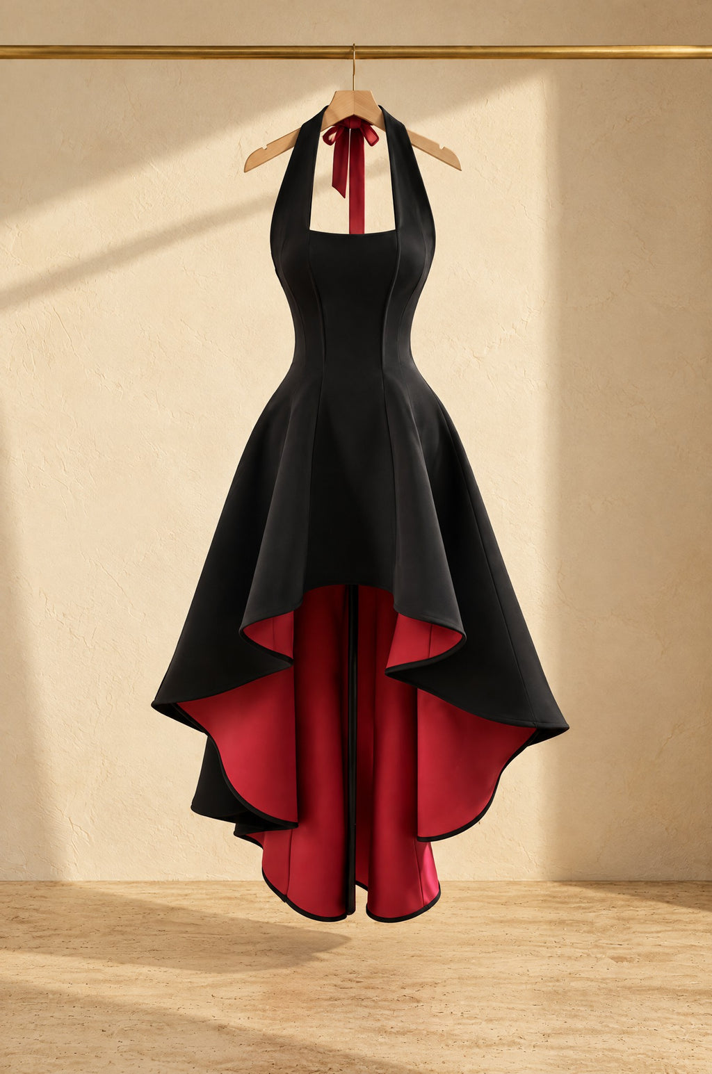 Arienzo halter dress, on a rail