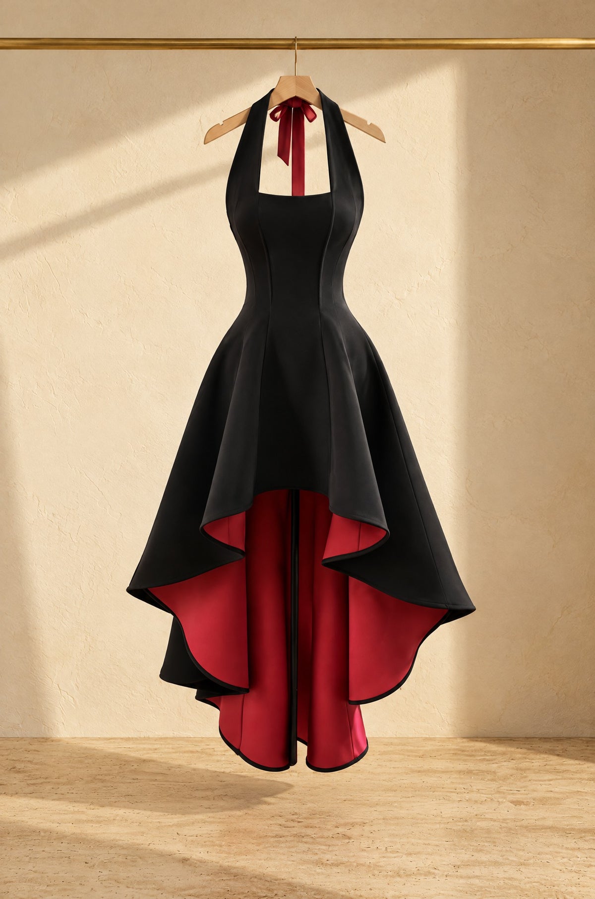 Arienzo halter dress, on a rail