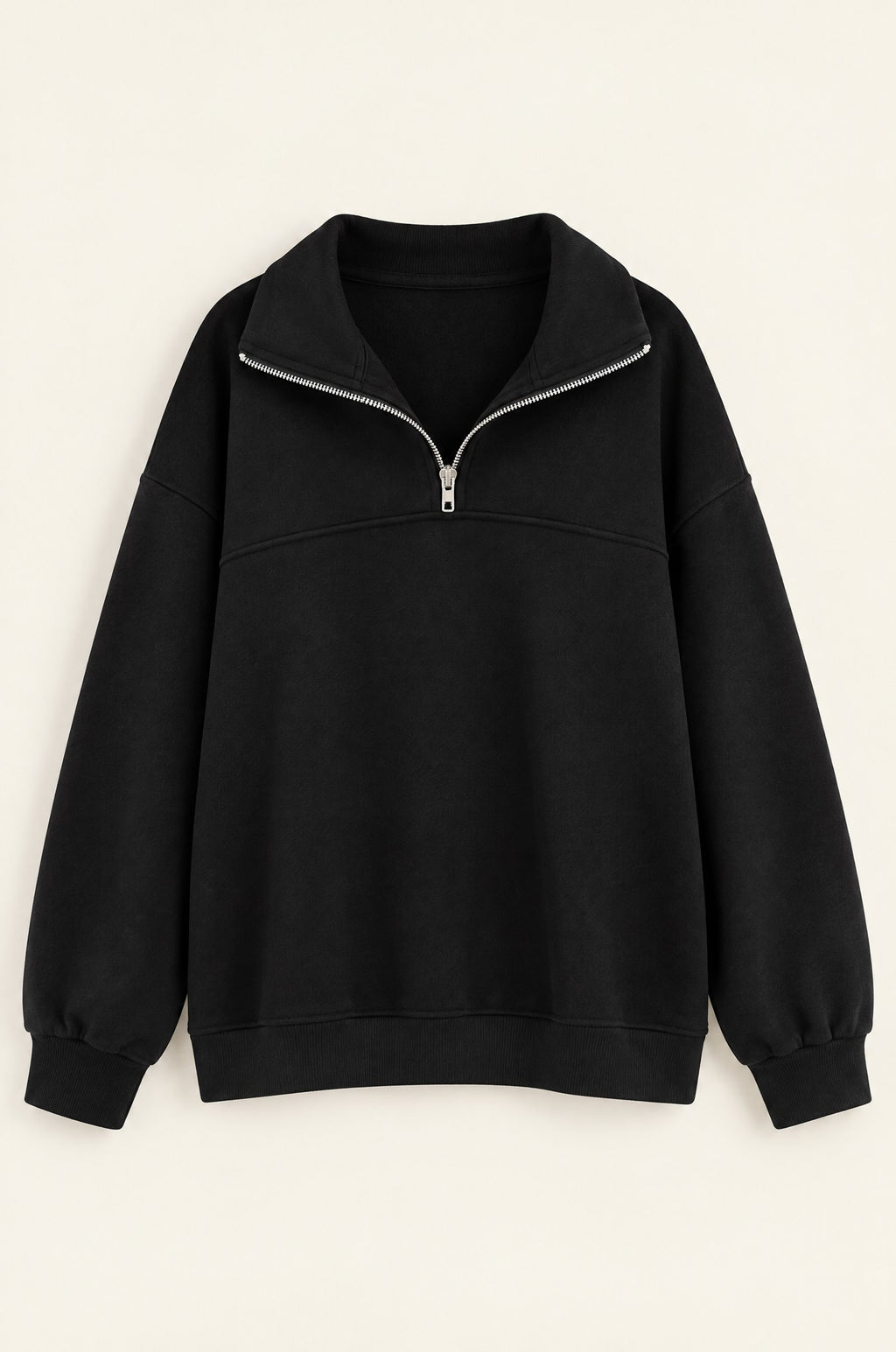 Lerici half-zip sweatshirt, black