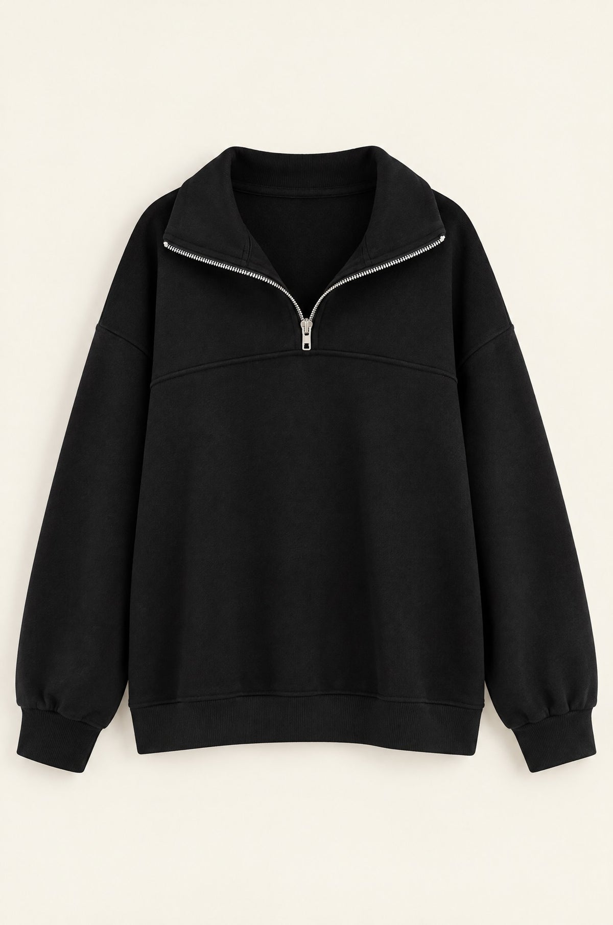Lerici half-zip sweatshirt, black