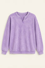 Nocelle washed sweatshirt, lavender