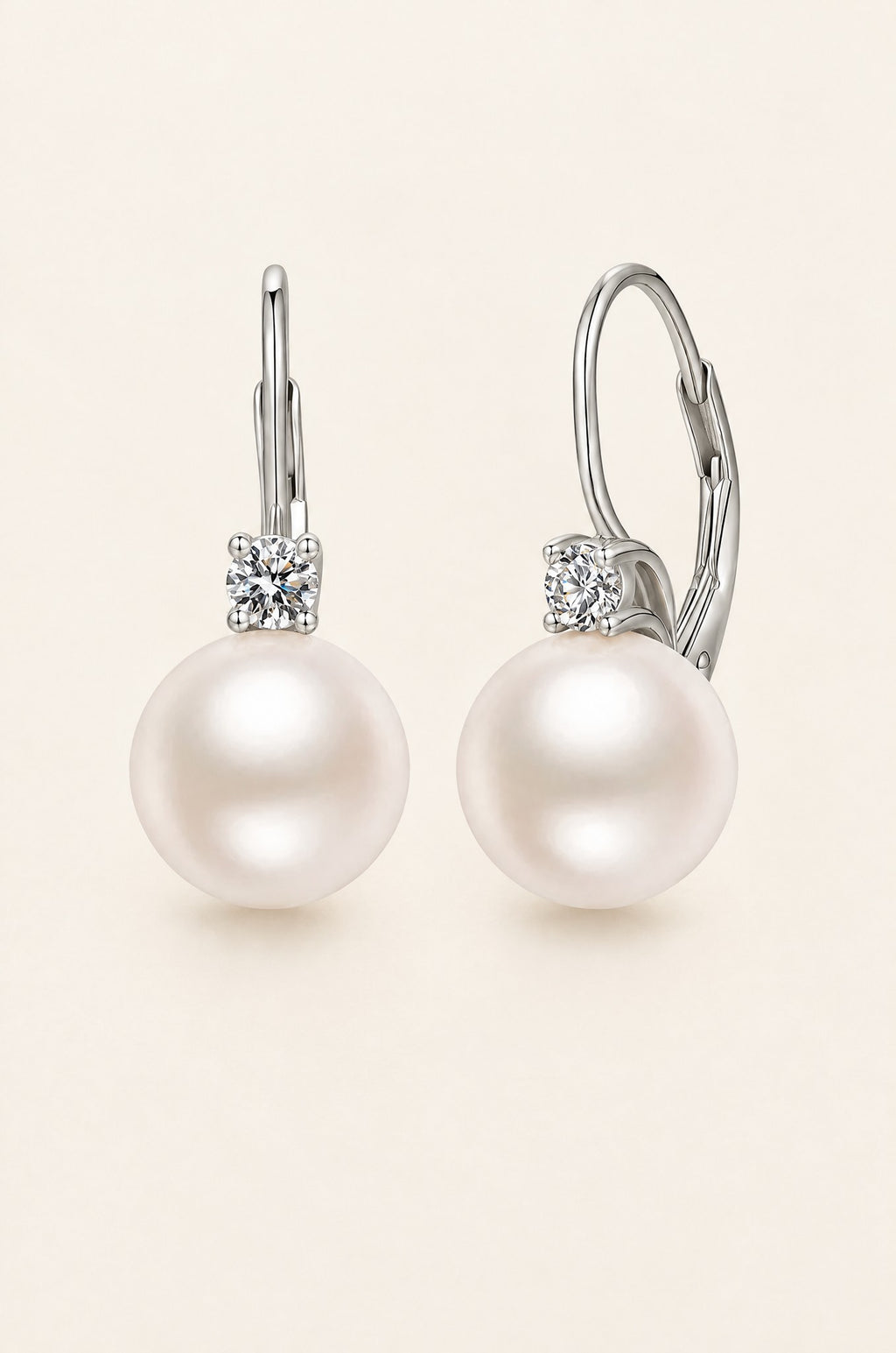 Panarea pearl drop earrings, white gold