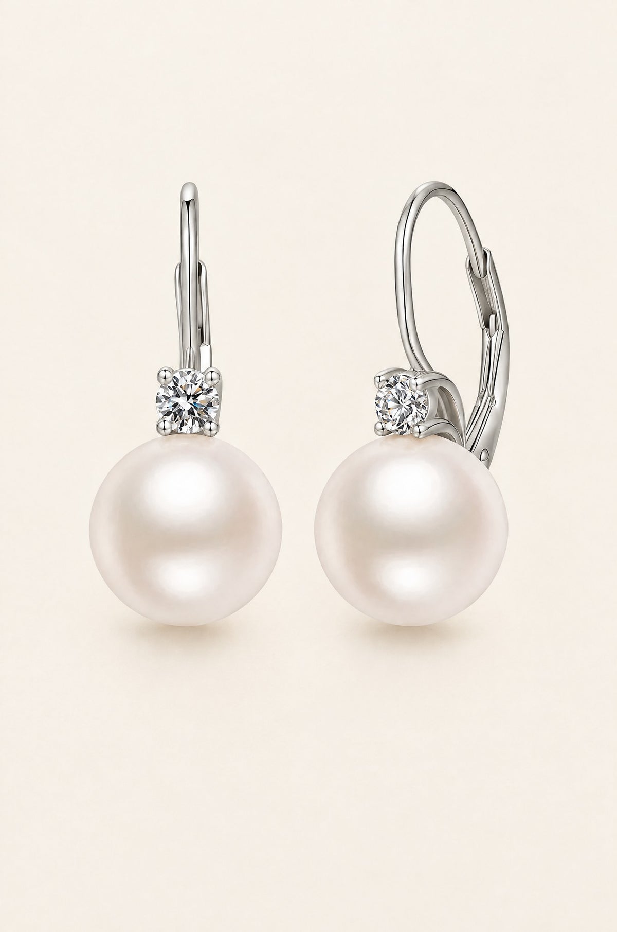 Panarea pearl drop earrings, white gold