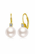 Panarea pearl drop earrings in Yellow Gold