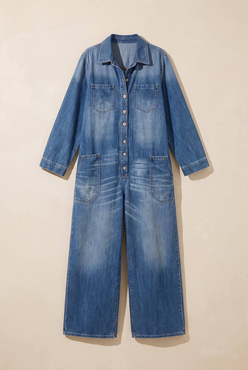 Salerno denim jumpsuit in blue, catalog hero