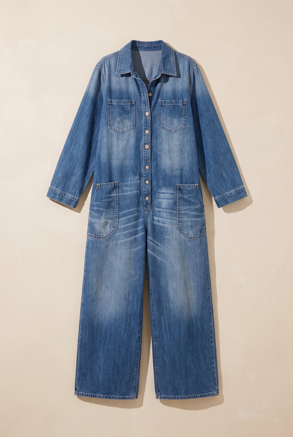 Salerno denim jumpsuit in blue, catalog hero