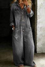 Salerno denim jumpsuit in grey