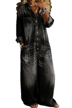 Salerno denim jumpsuit in black