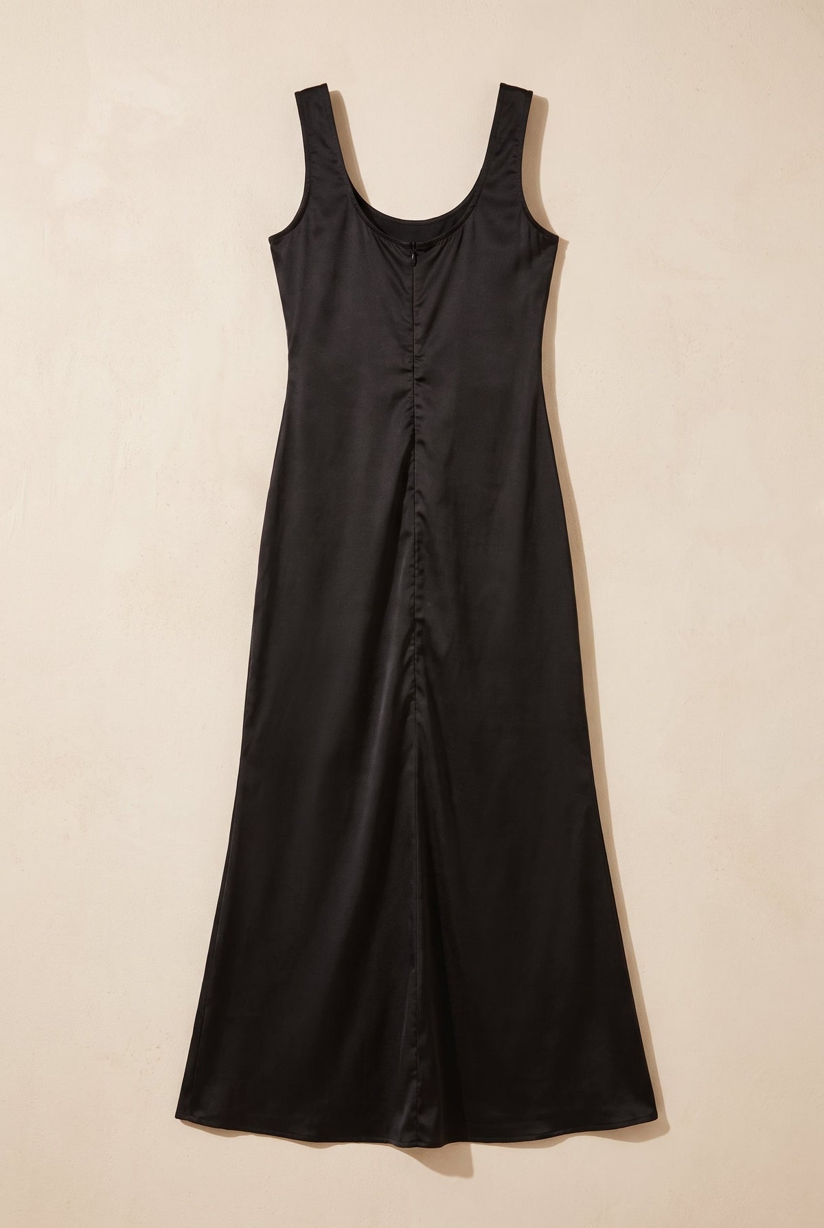 Sera satin gown in black, catalog hero